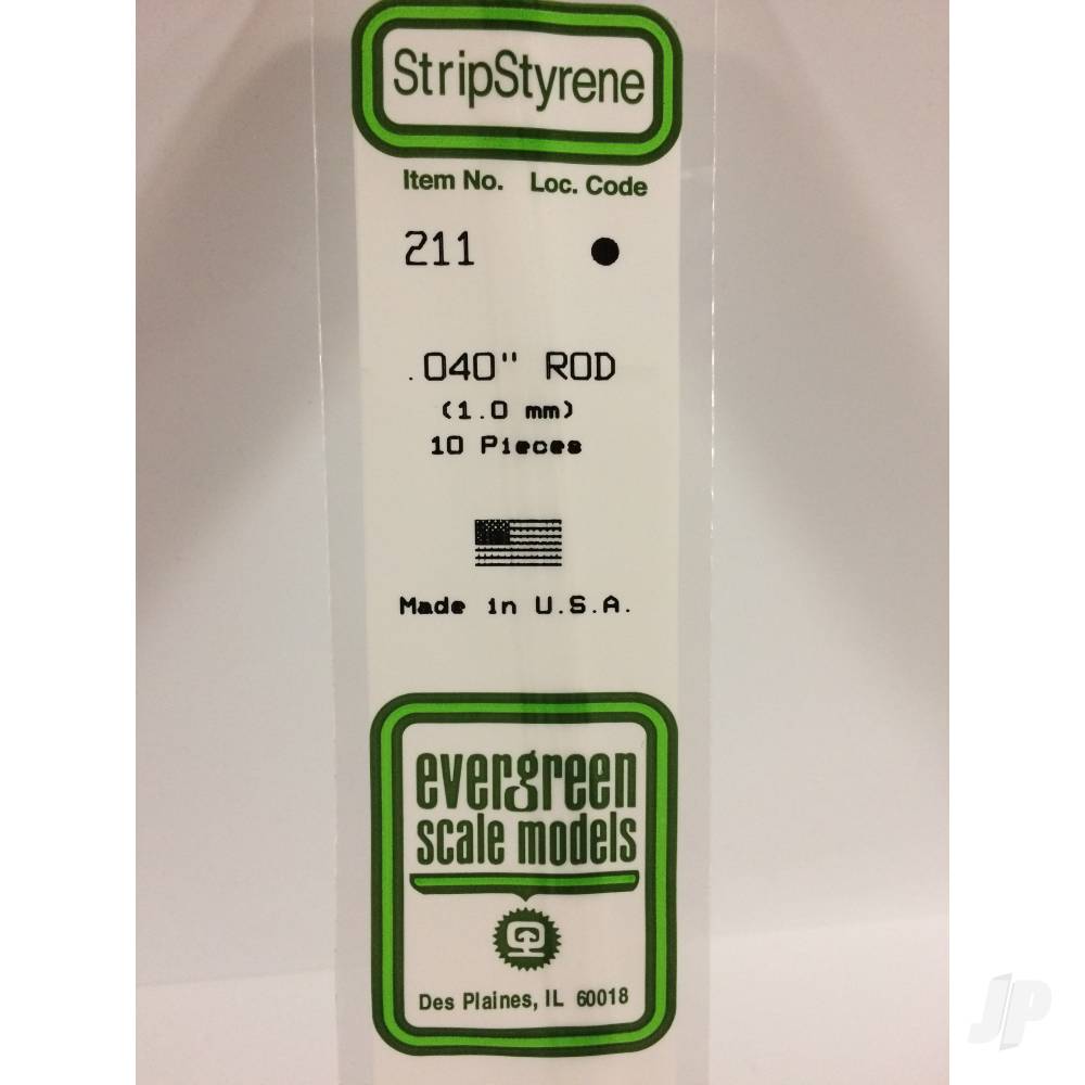 Evergreen Rod (350mm Long)