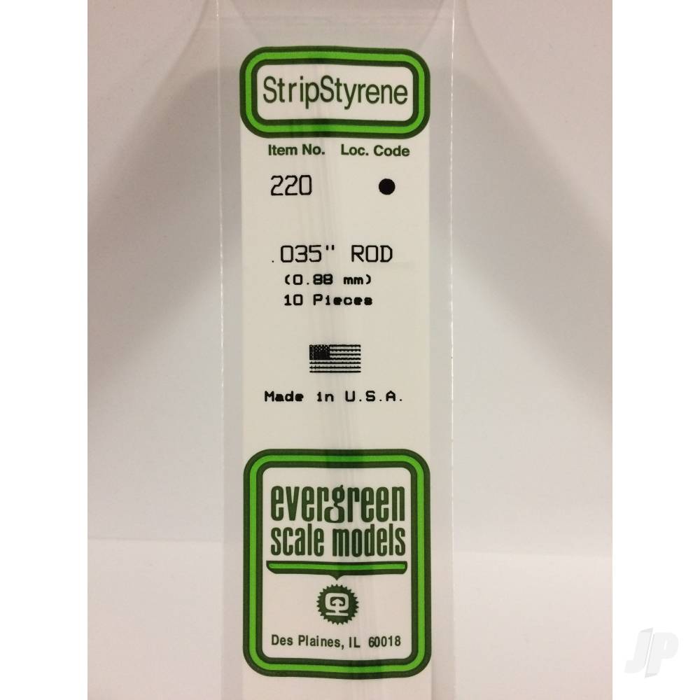 Evergreen Rod (350mm Long)
