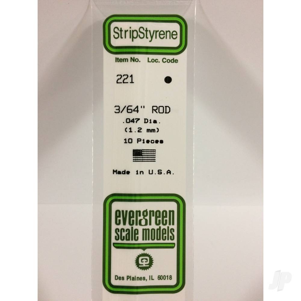 Evergreen Rod (350mm Long)