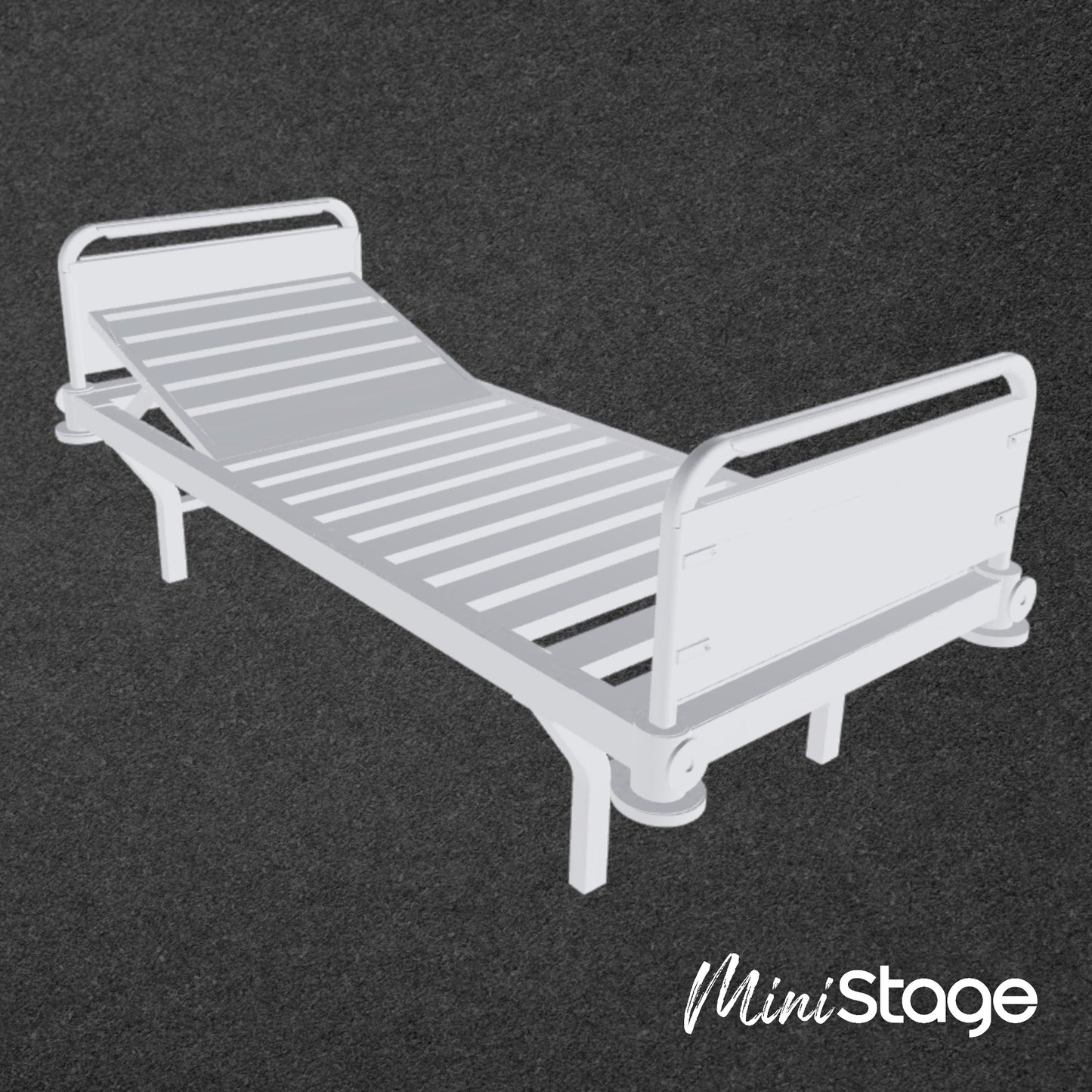 1:25 Scale 3D Printed Model of a Hospital Bed