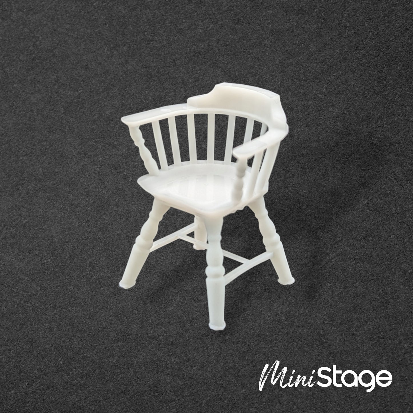 Scale Model of a Low-Back American Windsor Armchair
