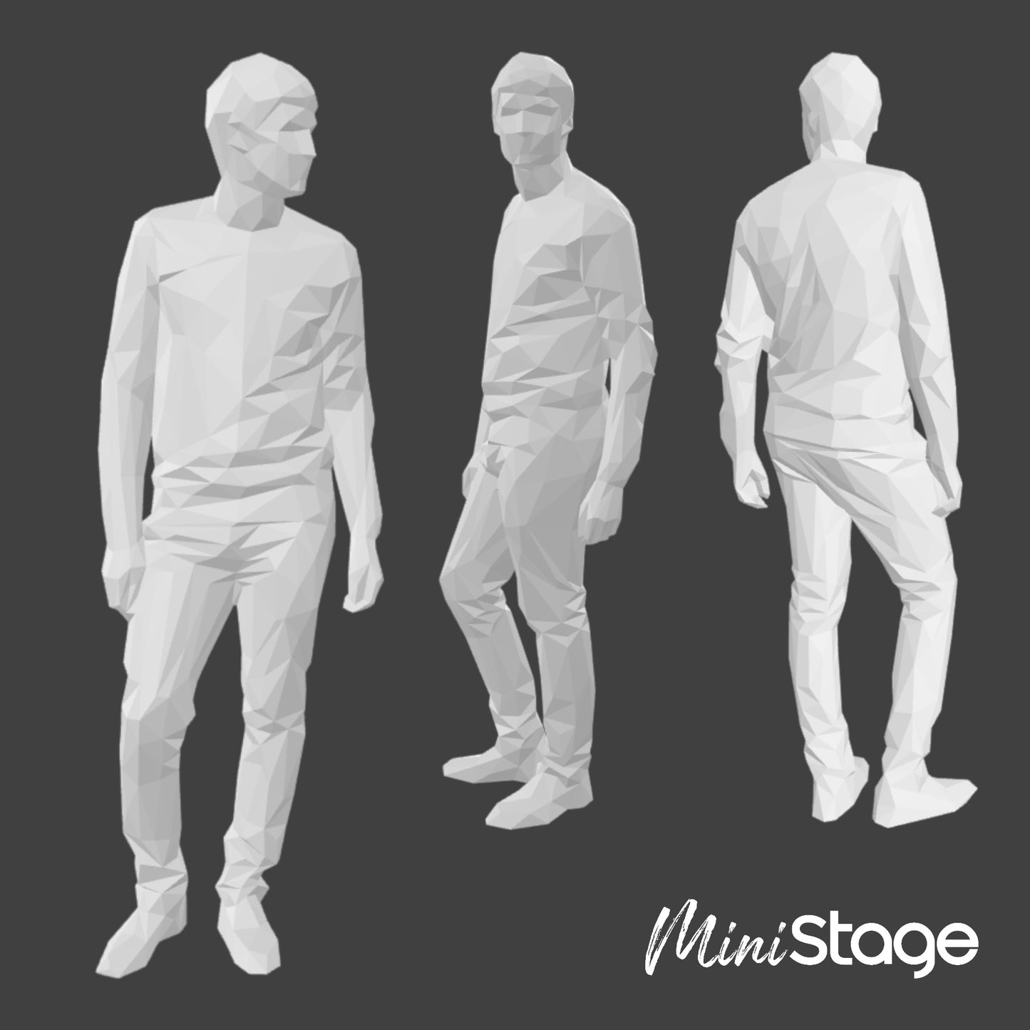 Adam - Figure of a Male Standing wearing casual clothing, trousers and a jumper.