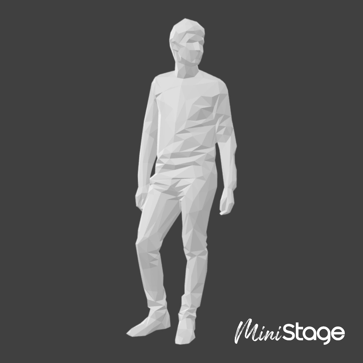 Adam - Figure of a Male Standing wearing casual clothing, trousers and a jumper.