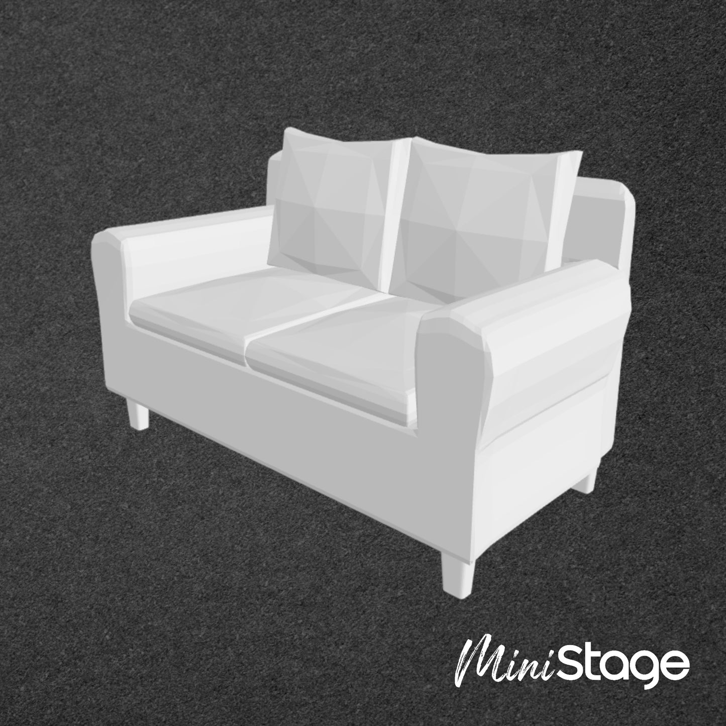 Scale Model of a Small 2-Seat Sofa