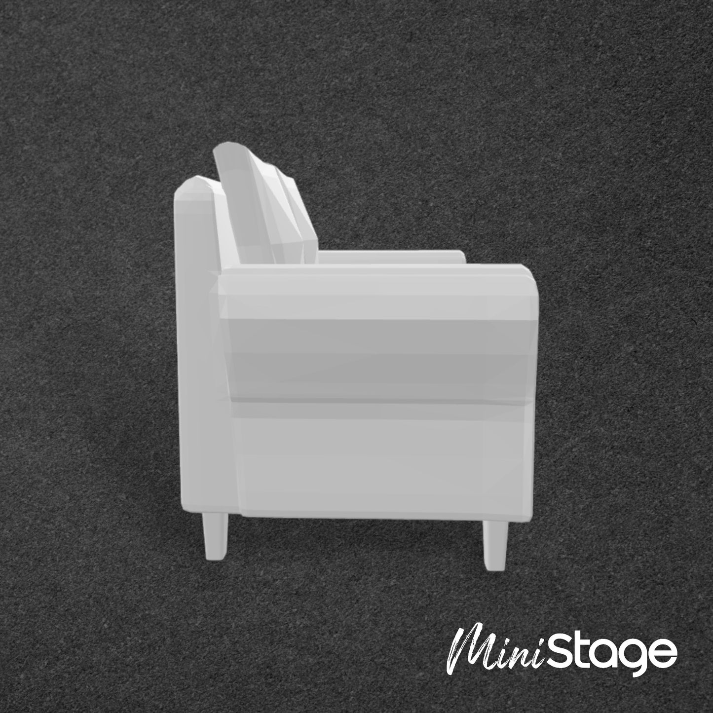 Scale Model of a Small 2-Seat Sofa