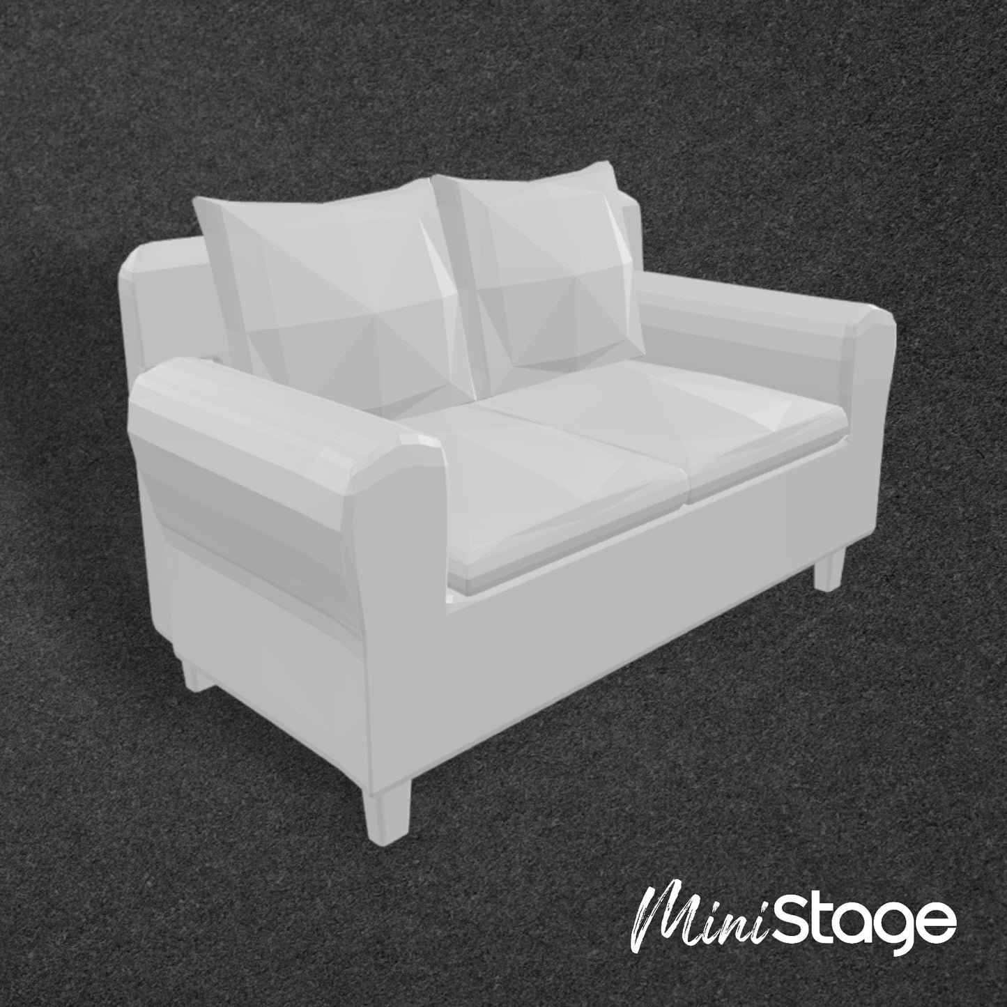 Scale Model of a Small 2-Seat Sofa