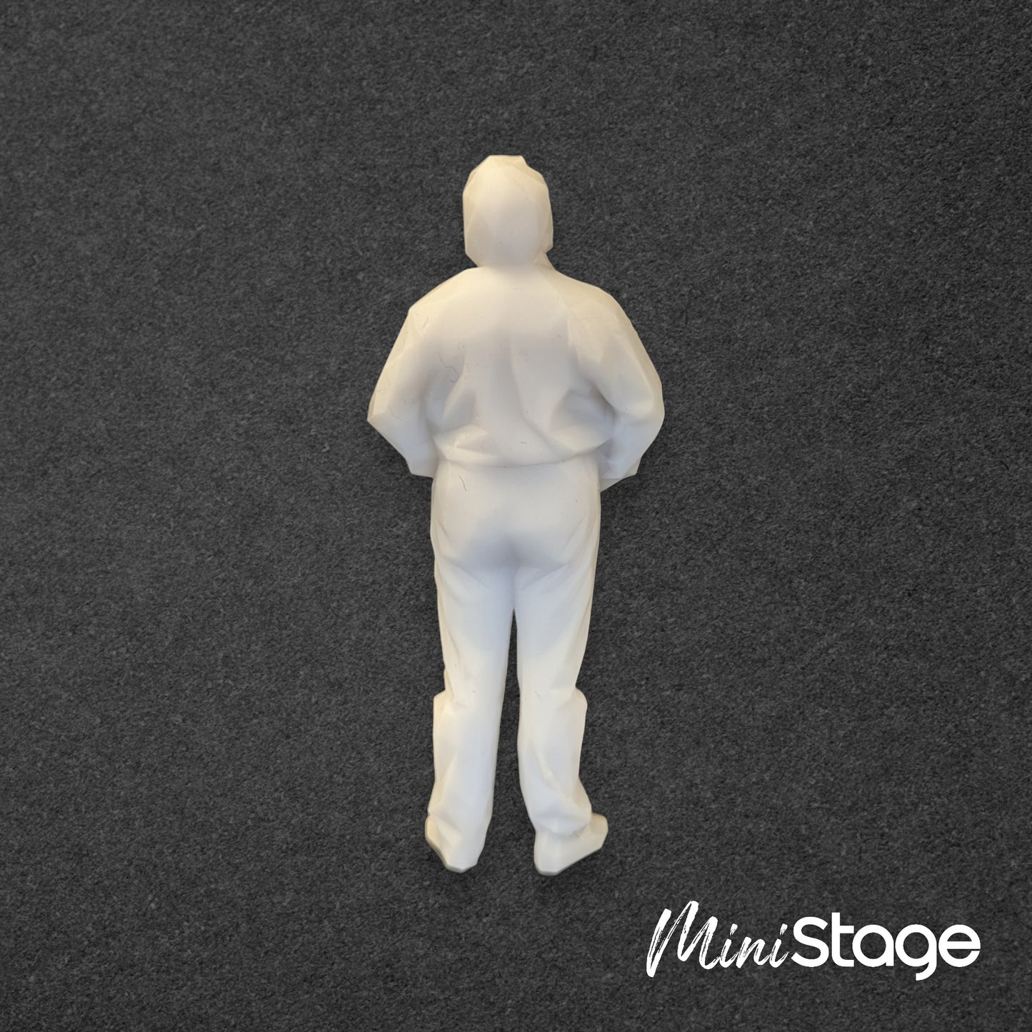 Logan - Scale Model Box Unpainted Figure of a older male Standing with His Hands in his Pockets