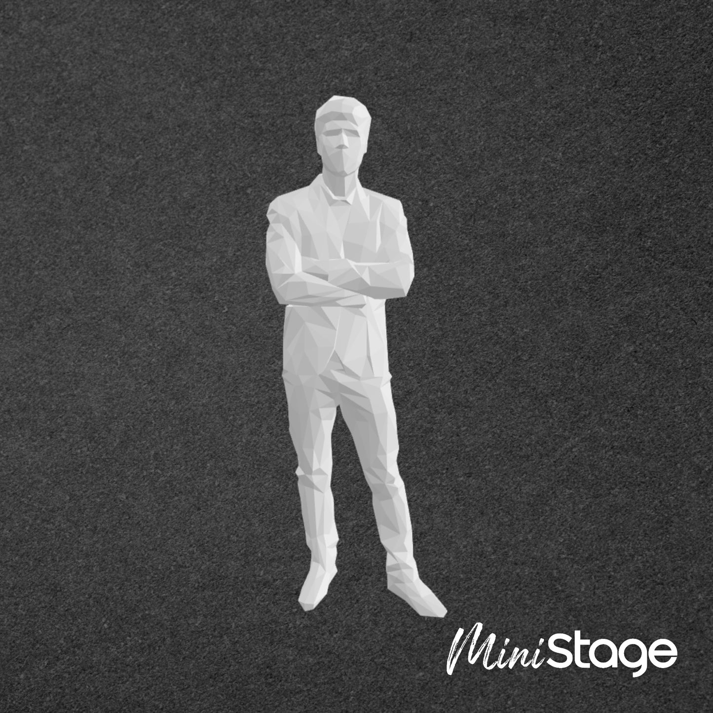 Ryan - Figure of a male Standing wearing a suit with his arms crossed
