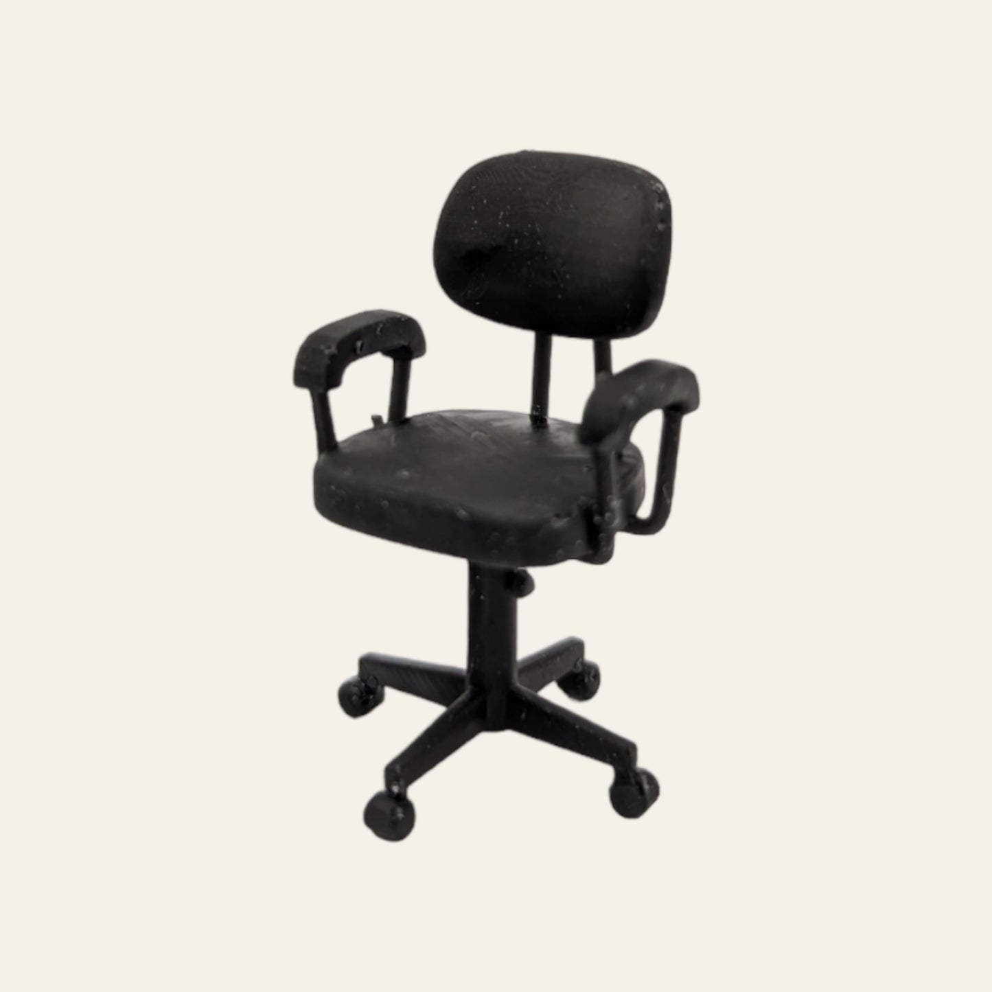 Scale model of a small office swivel chair