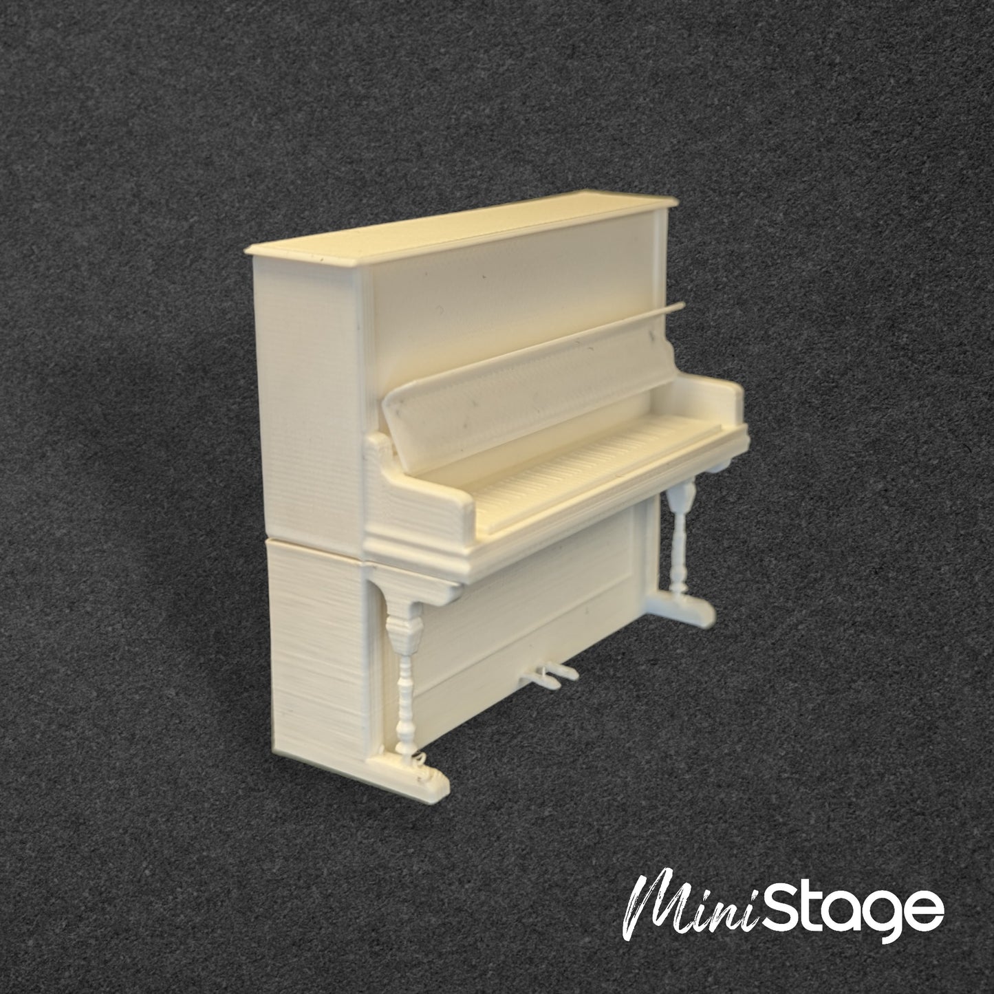 Scale 3D Printed Model of an Upright Piano