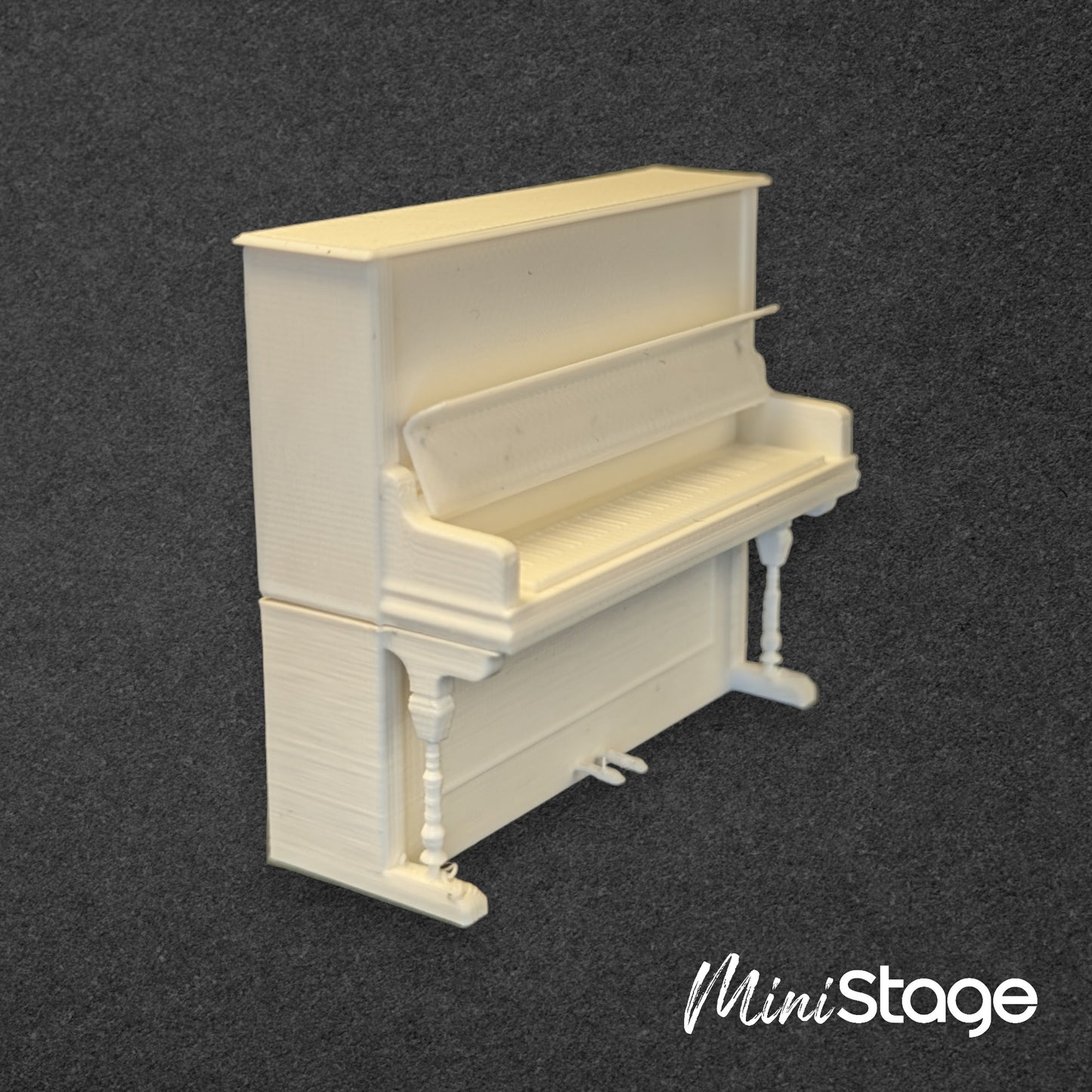 1:25 Scale 3D Printed Model of an Upright Piano