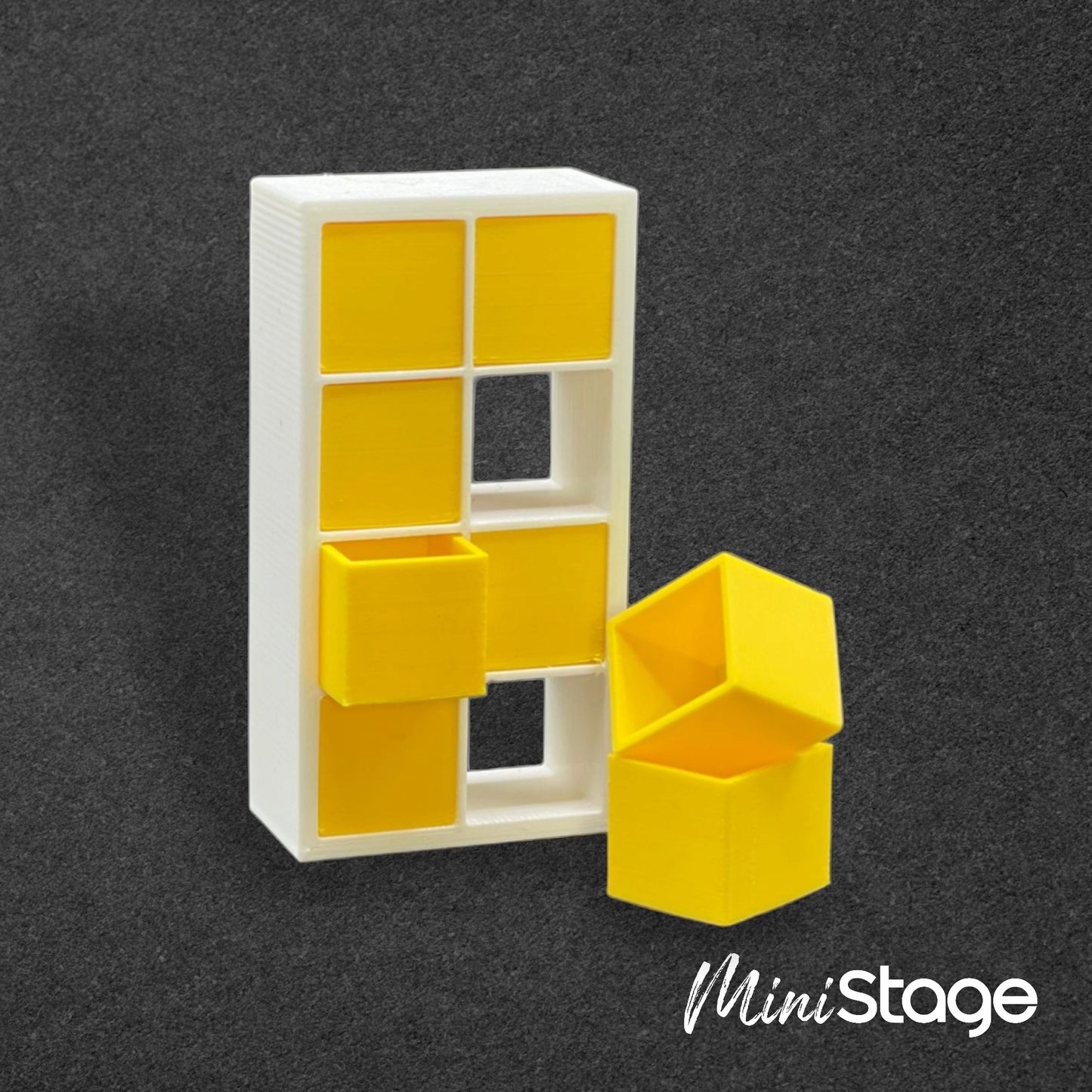 Scale Model of a Square Shelving Unit (Based on Kallax)