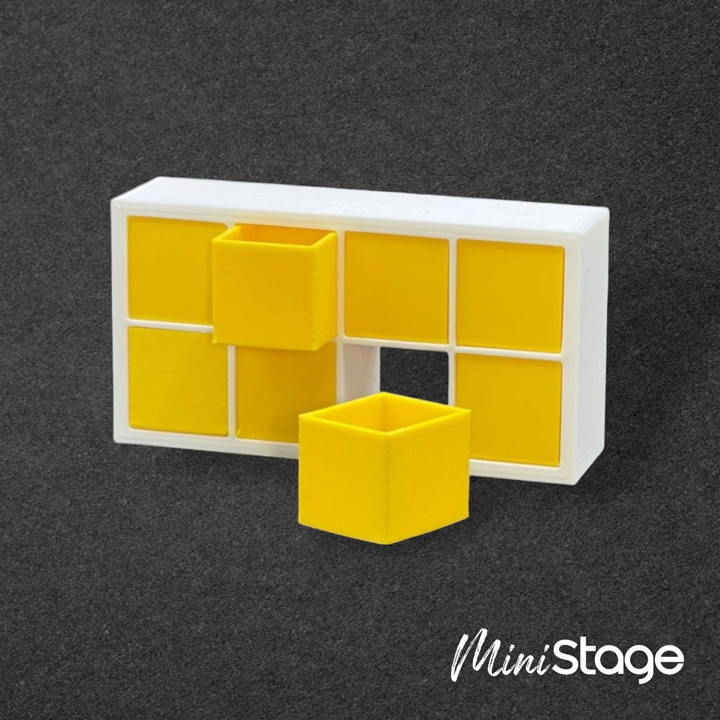 Scale Model of a Square Shelving Unit (Based on Kallax)