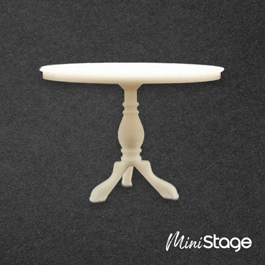 Scale Model of a Round Pedestal Dining Table