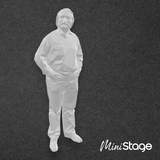 Logan - Scale Model Box Unpainted Figure of a older male Standing with His Hands in his Pockets