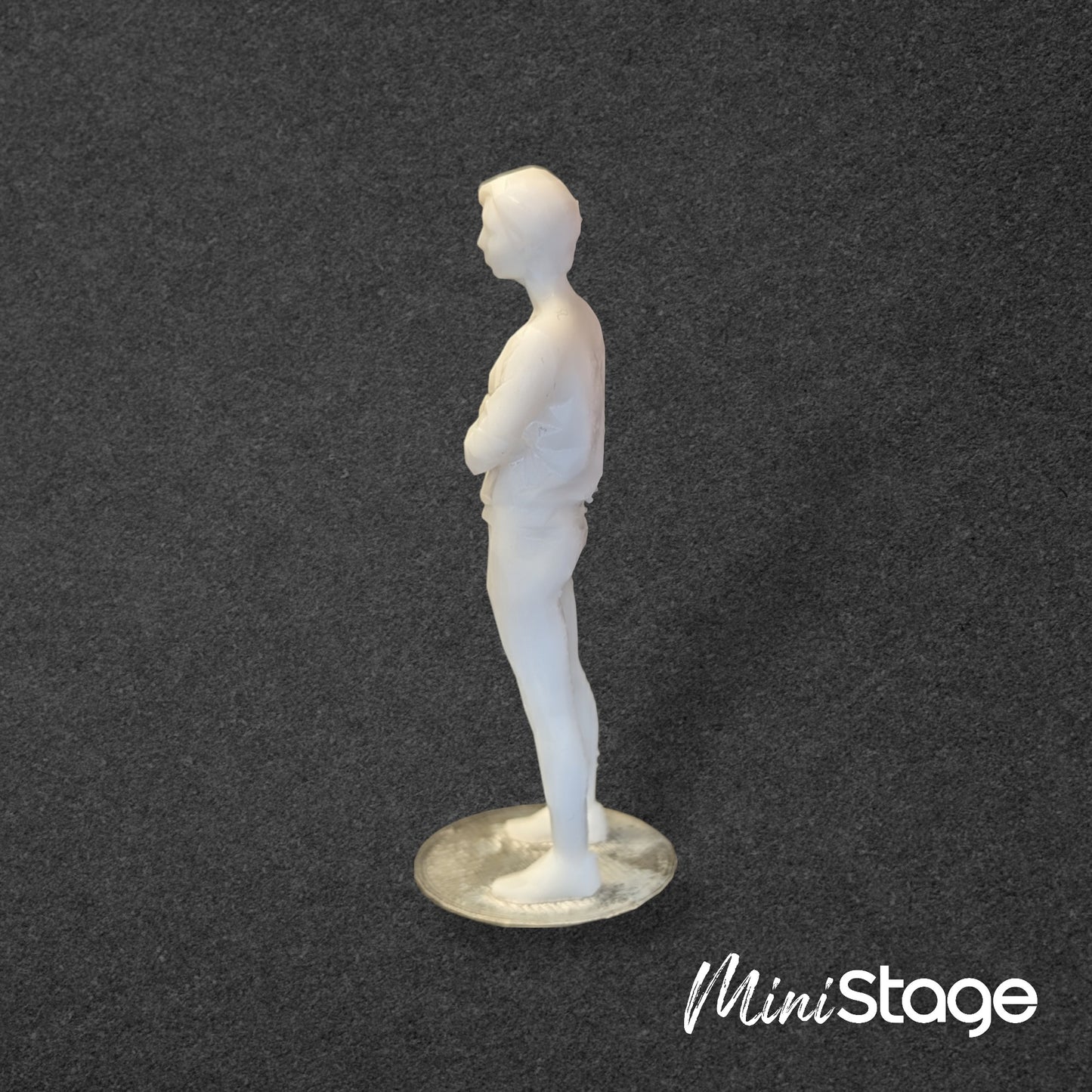 Lily - Scale Modelbox Unpainted Figure of Woman Standing with Arms Folded