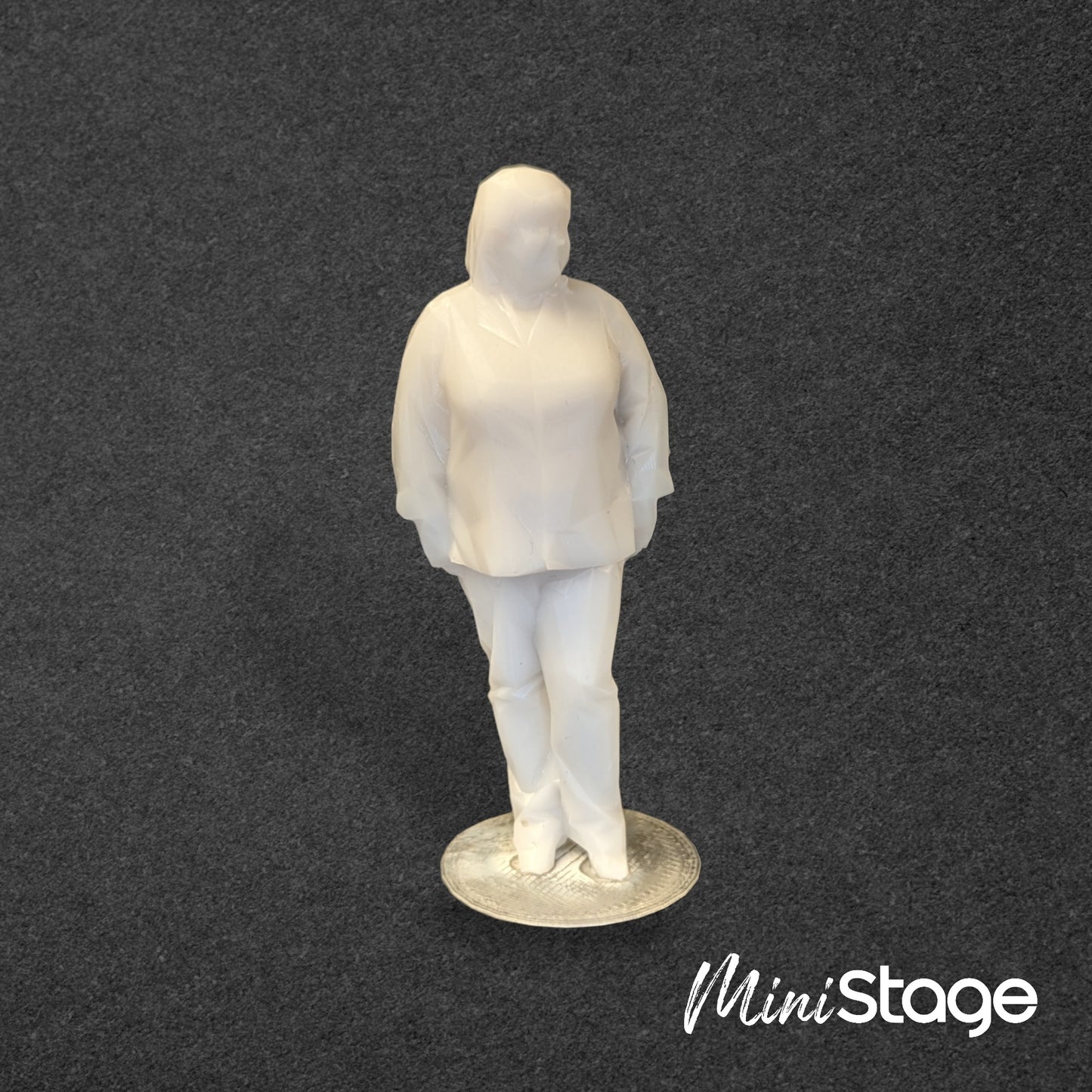 Debra - Scale modelbox unpainted figure of Woman Standing in Shirt