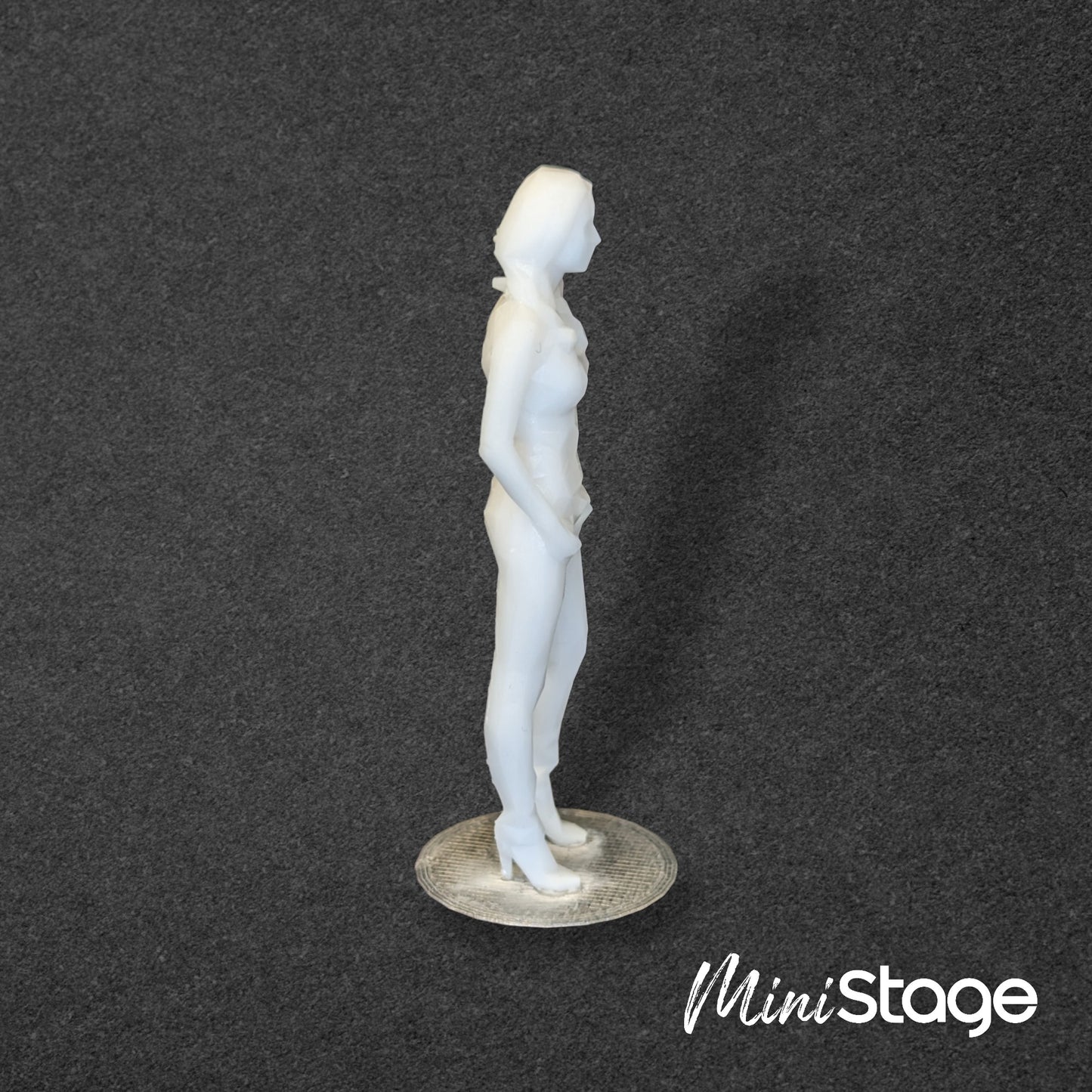 Alice - Scale Modelbox Unpainted Figure of Woman Standing with Hands in Pockets
