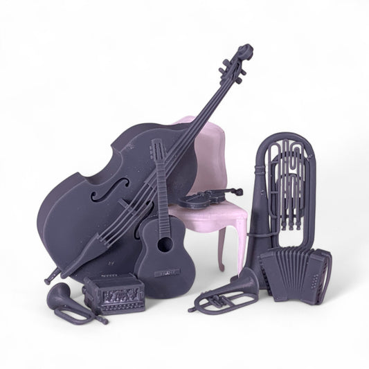 Scale Models of Jazz Band Instruments